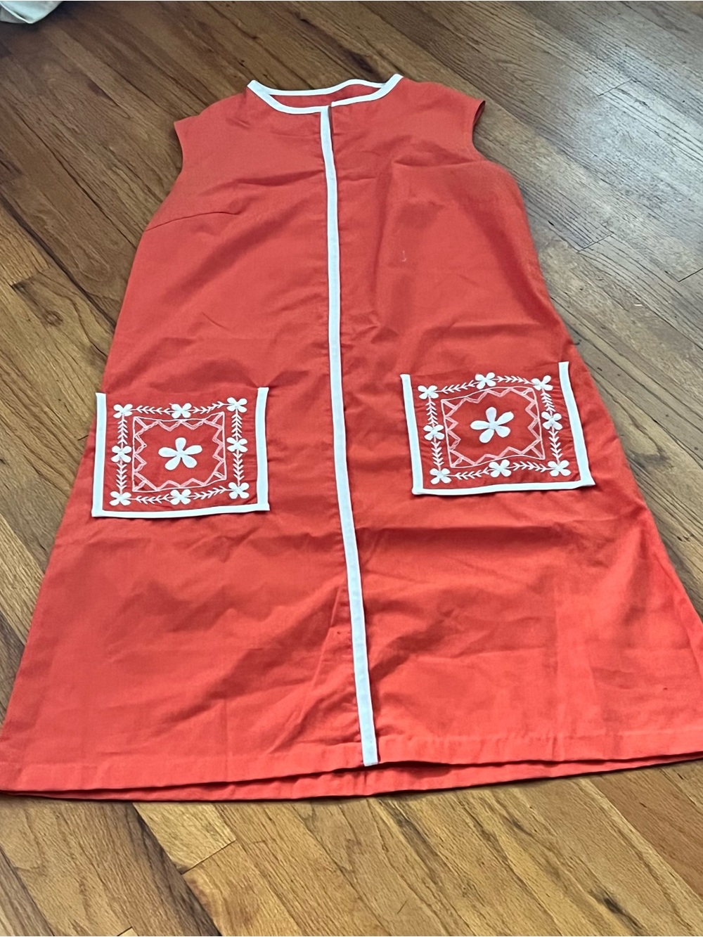 Vintage Embroidered House Dress